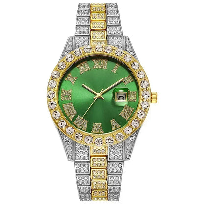 Fashion Full Iced Out Watch for Men Multiple Colors Hip Hop Mens Watch Fashion Cool Bling Diamond Luxury Mens Watches Clock Good Vibrations