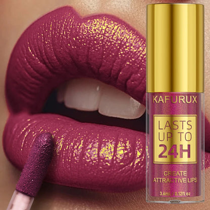 14 Colors Glitter Metallic Lip Glaze Shiny Long Lasting Lip Gloss Waterproof Liquid Lipstick Makeup Lip Oil Lip Tint Gifts for W Good Vibrations