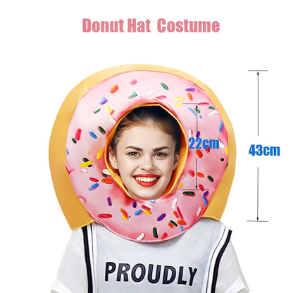 Unisex Women Men Hot Dog Baguette Chili Cupcake Tuna Croissant Potato Pizza Donut Fancy Dress Up Adult Couple Halloween Costume Good Vibrations