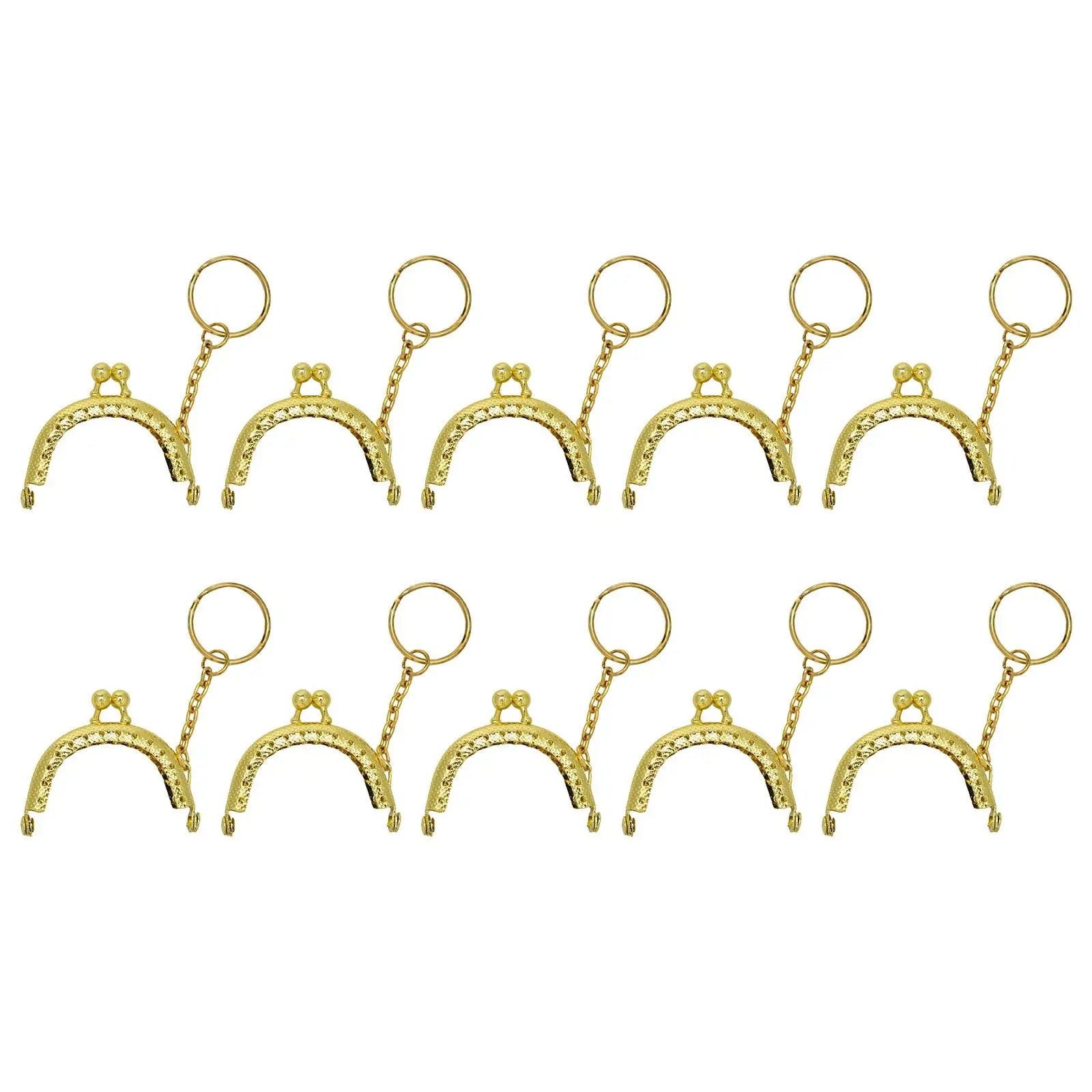 Purse clasp , 10Pcs 5cm Metal Purse  with , Coin Bag Accessories  for DIY Craft Good Vibrations