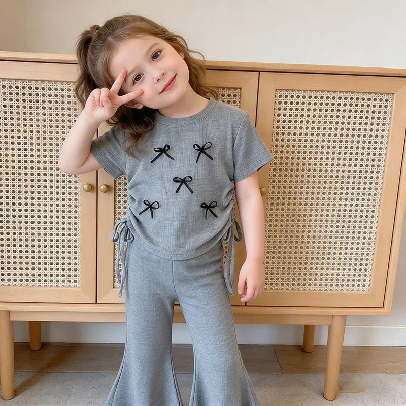 Children's Clothing Girls Sets Outfits 2026 Girls' Clothing Children Clothes Girl Female Child Clothes Summer Suit for Girl Kids Good Vibrations
