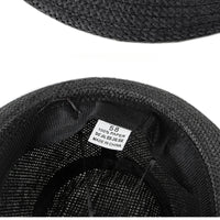 Women Beach Hats in Spring Summer British European and American Jazz Hats Men Fedoras Straw Hats Outdoor Travel Bucket Sun Hats Good Vibrations