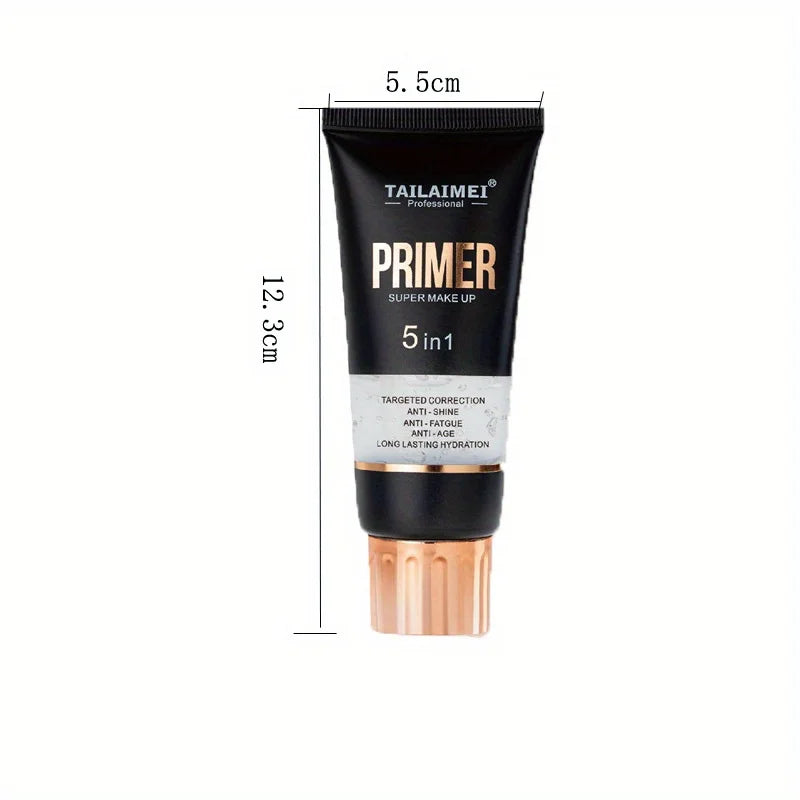 Waterproof Base Transparent Gel Makeup Primer - Full Coverage Matte Foundation With Color Retention, Natural Avocado And Rose Ex Good Vibrations