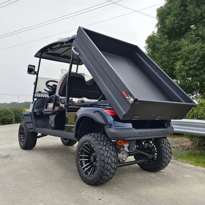 Energy Saving Effect of Manufacturer's 4+2 Seat Electric off-Road Vehicle, Four-Wheel Golf Cart    Truck with a trailer attached Good Vibrations