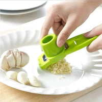 1 Pack Mini Garlic Grinder Creative Garlic Press Kitchen Garlic Mash Manual Garlic Mashing Green Kitchen Gadgets Good Vibrations
