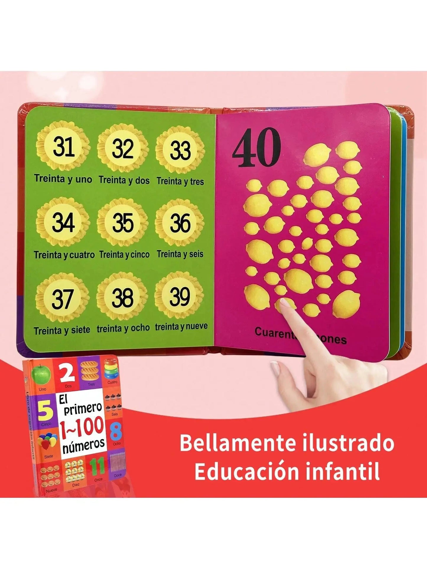 Children's Arabic Enlightenment Cognitive Book: Digital Fruits and Animals, Joyful Enlightenment Journey Good Vibrations