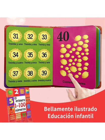 Children's Arabic Enlightenment Cognitive Book: Digital Fruits and Animals, Joyful Enlightenment Journey Good Vibrations