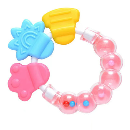 Newborn Baby Chews Food Grade Teethers Training Bed Toy Silicone for Baby Fruit Item Feeding Infant Things Molars Rattle Good Vibrations
