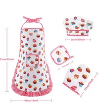 Apron for Little Girls 4/11Pcs Kids Kitchen Cooking Baking Pretend Play Set Simulation Pink Chef Baking Tool Play House Toys Good Vibrations