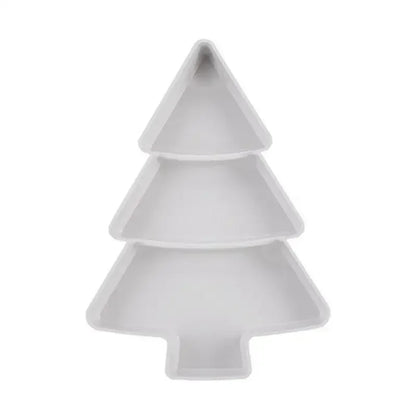 Christmas Tree Shape Living Room Candy Snacks Nuts Seeds Dry Fruits Plastic Plate Dishes Bowl Breakfast Plates Tray Tableware Good Vibrations