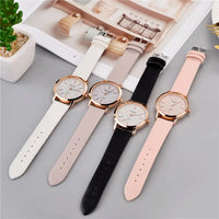 Fashion Women Leather Quartz watch Good Vibrations