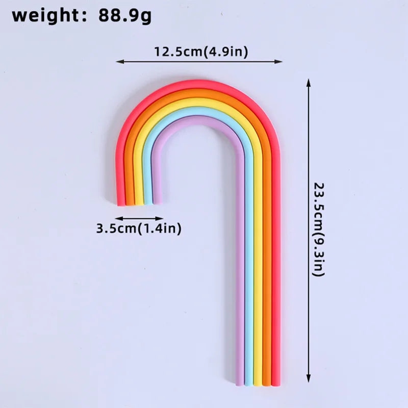 Rainbow Cake Toppers Cake Decorations for Wedding Baby Shower Girls Boys Rainbow Theme Birthday Party Supplies Good Vibrations