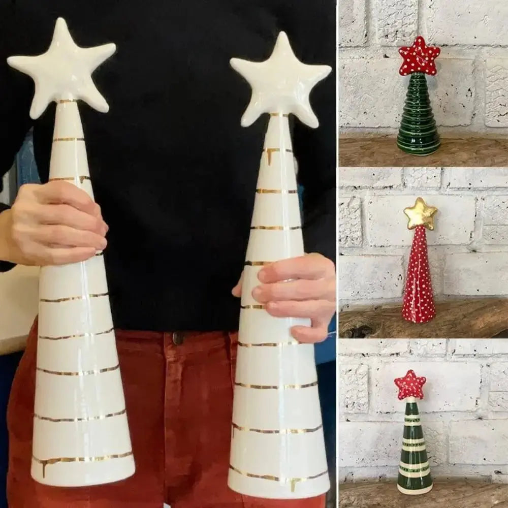 Beautiful and Unique Resin Christmas Tree Decoration Home Decor Party Christmas Tree Sculptures Art Xmas Tree Ornaments Good Vibrations