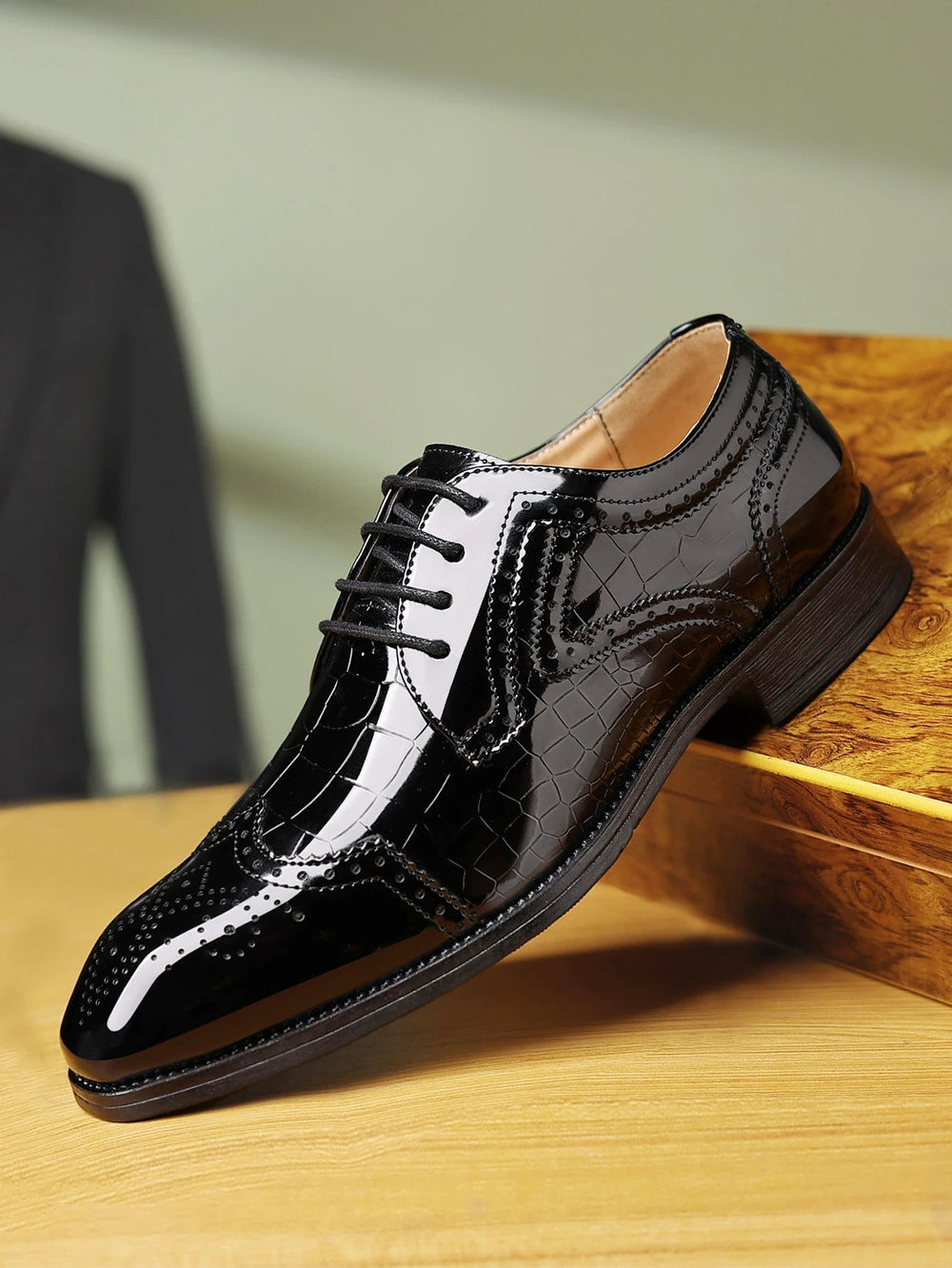 Men's Formal Dress Shoes Oxford Modern Party Tie-up Wedding Office Spring and Autumn Shoes Good Vibrations