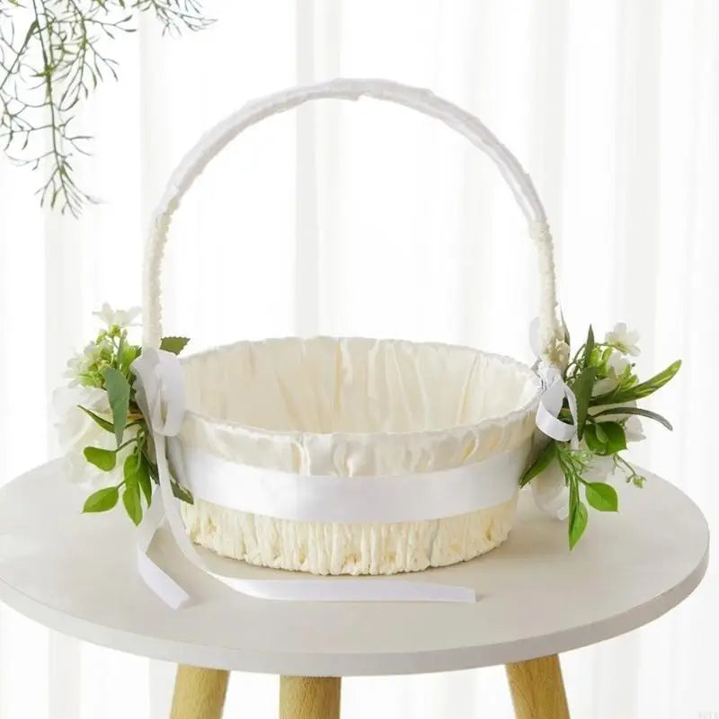 W0YA Beautifully Flower Decoration Basket Exquisites European Styles Garden Basket Good Vibrations