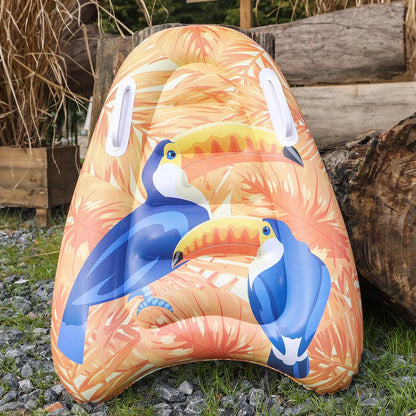 Inflatable Body Boards with Handles for Water Slides, Surfing Board for Slip Slide, Swimming Pool Floating Water Boards Good Vibrations