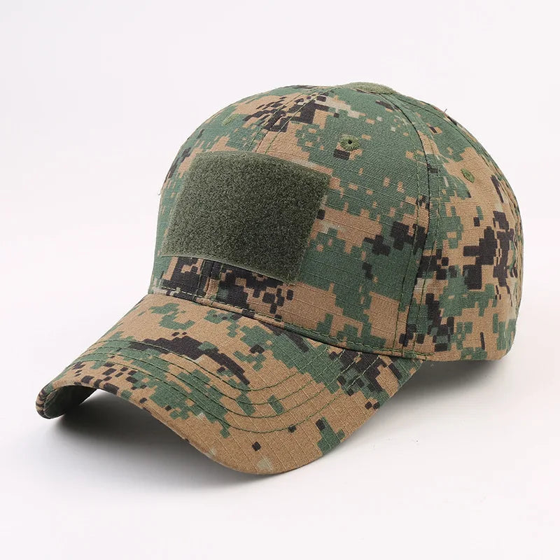 Outdoor camouflage hat Baseball hat Hunting hat Sports hat Bicycle hat Men Women Adult hat Duck tongue hat with curved brim Good Vibrations