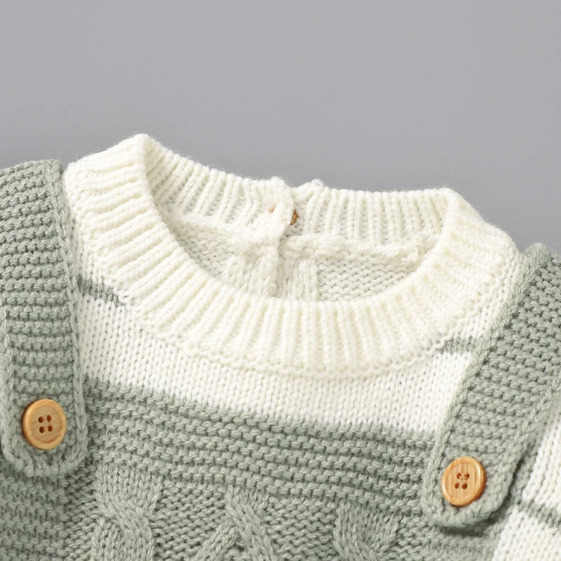 Baby Bodysuits Long Sleeve Spring Autumn Outwear Newborn Boy Girl Knitted Onesie Winter One Pieces Toddler Infant Unisex Clothes Good Vibrations