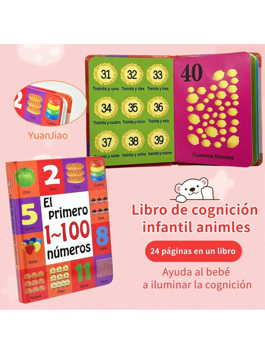 Children's Arabic Enlightenment Cognitive Book: Digital Fruits and Animals, Joyful Enlightenment Journey Good Vibrations