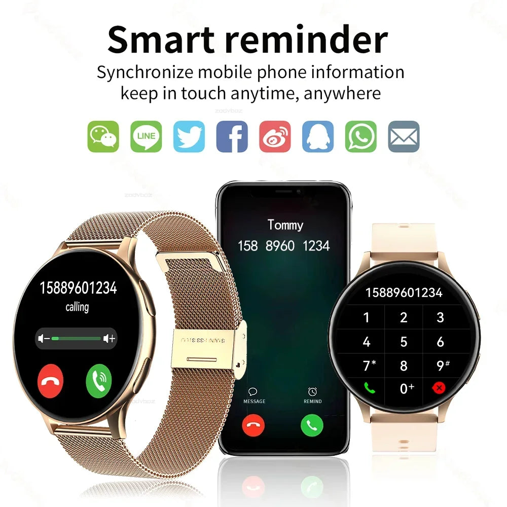 New Women Bluetooth Call Smart Watch HeartRate Blood Pressure Monitoring Smartwatches IP67 Waterproof Men Smartwatch+Box Good Vibrations Adult Super Store