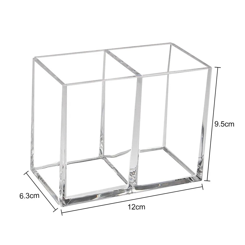 Transparent lipstick Cosmetic Makeup Acrylic Makeup Brush Tool Storage Box Case Make-up Brush Holder Table Organizer Makeup Tool Good Vibrations