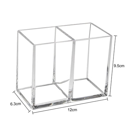 Transparent lipstick Cosmetic Makeup Acrylic Makeup Brush Tool Storage Box Case Make-up Brush Holder Table Organizer Makeup Tool Good Vibrations