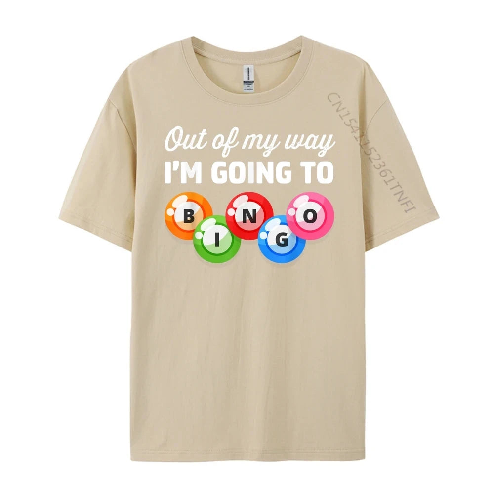 Out Of My Way I M Going Bingo Player T Shirts For Men Adult Men's Shirts Gothic Style Good Vibrations