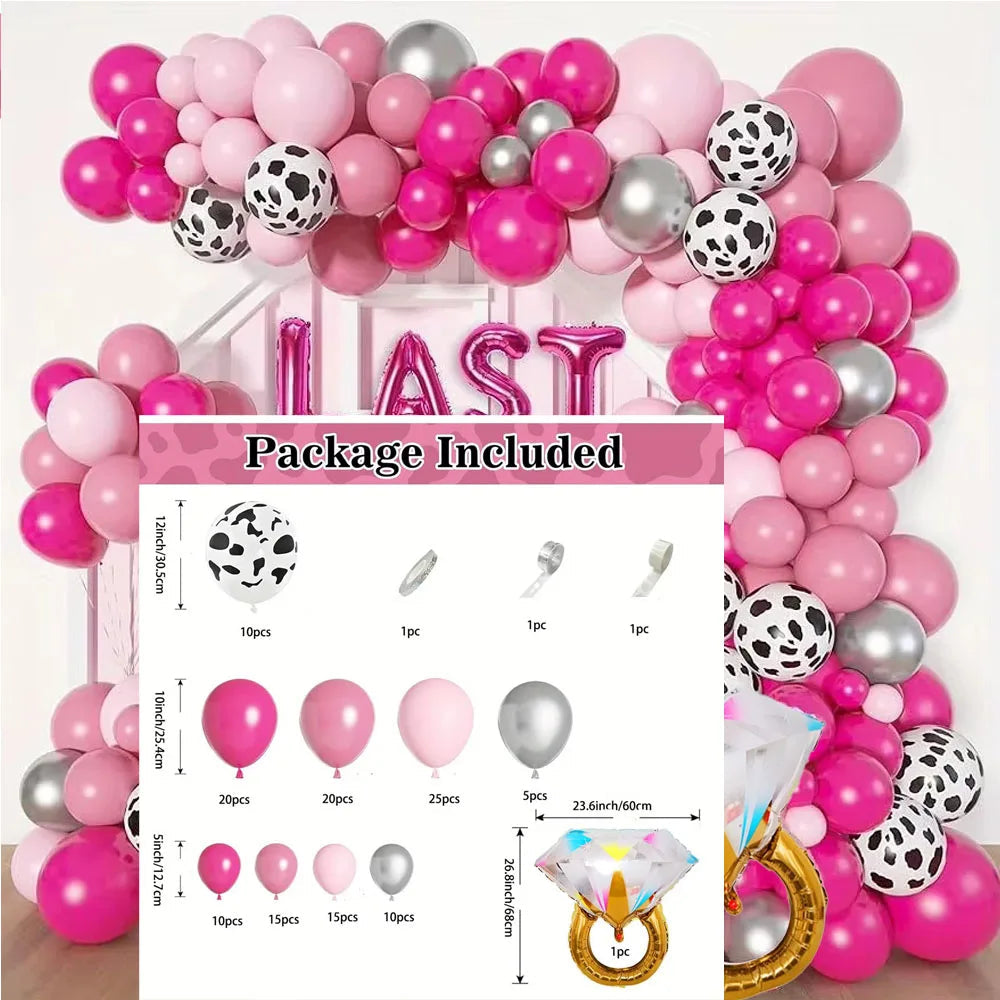 134pcs Wedding Themed Balloon Set for Proposals and Wedding Occasions, Birthdays, Bachelorette Parties, Anniversaries and More Good Vibrations