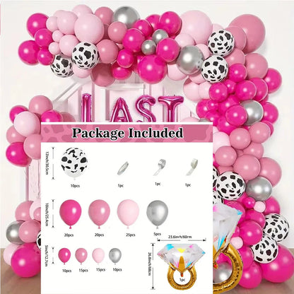 134pcs Wedding Themed Balloon Set for Proposals and Wedding Occasions, Birthdays, Bachelorette Parties, Anniversaries and More Good Vibrations