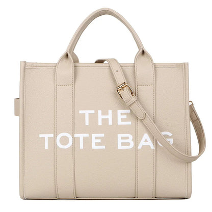 Designer Women's Tote Bag PU Leather Shopper Purses Solid Color Outdoor Leisure Large -Capacity Letter Shoulder Bag Women Clutch Good Vibrations