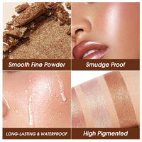 Highlighting and Contouring Palette 5 Colours All-in-One Makeup Palette Stereoscopic Natural Highlighting Makeup Palette Good Vibrations