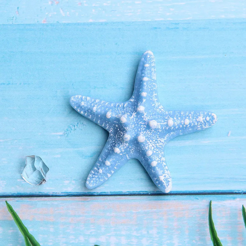 Mermaid Theme Cake Toppers Shell Starfish Fish Tail Children Girl Birthday Wedding Baby Shower Party Cake Decorations Supplies Good Vibrations