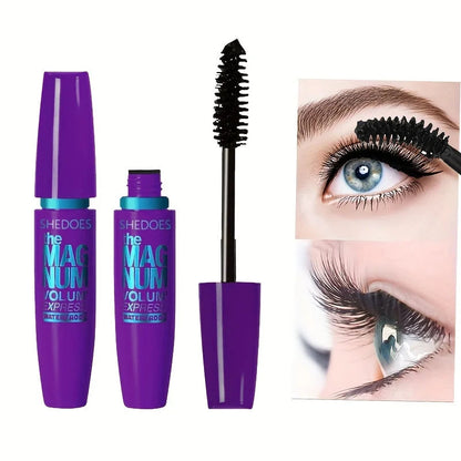 4D Black Mascara Thickening, Lengthening, Curling, Waterproof Liquid Fiber Mascara Good Vibrations