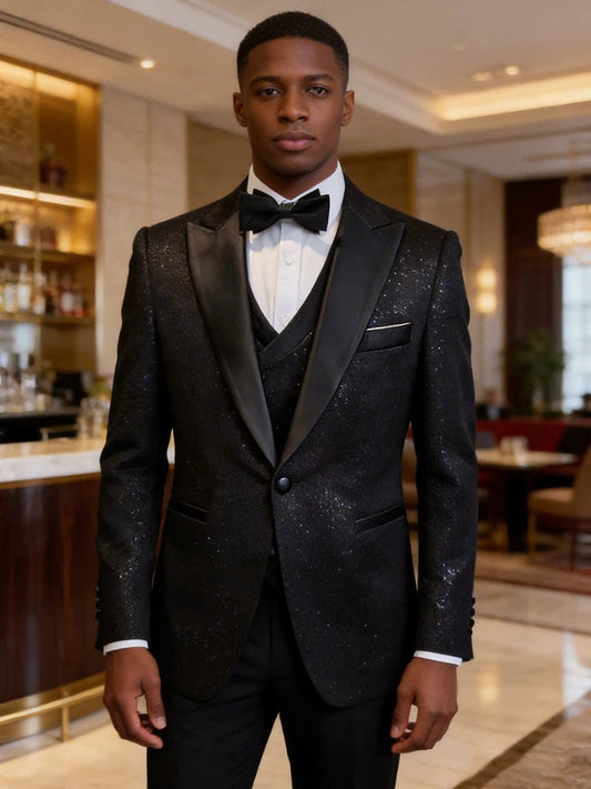 Luxury man suits high quality 3 pieces littering rhinestone embellishment Wedding Dress Shining flash diamond Tuxedo Dinner Suit Good Vibrations