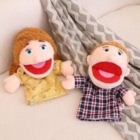 28-33cm Kids Plush Finger & Hand Puppet Popular Activity Boy Girl Role Play Bedtime Story Props Family Role Playing Toys Doll Good Vibrations