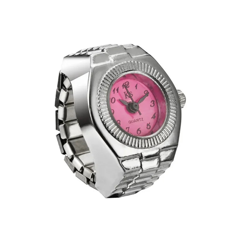 Fashion Rings Finger Watches for Women Men 2025 Fashion Party Quartz Watches Unisex Couple Rings Jewelry Gifts Good Vibrations