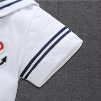 Newborn Baby Boy Clothes Playsuit Sailor Navy  Romper Short Sleeve Jumpsuit Costumes Clothes Summer Outfits Newborn Baby Clothes Good Vibrations