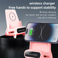 15W Fast Wireless Charger Stand Pad Desktop For PHONE Holder Bracket Charging Station Dock Mount For Mobile White-AB01 Good Vibrations