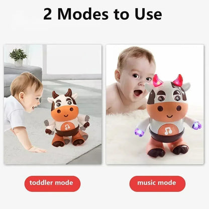 Baby Cow Musical Toys Dancing Walking Baby Cow Toy with Music and LED Lights Dancing Toys Baby 6 to 12 Months 18 Month Toys Good Vibrations