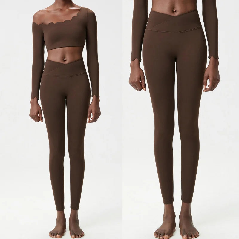 Woman Clothes Sexy Outfits Spring High Waist Women's Clothing Sets Clothing Fitness Solid Color Plus Size Sportswear Woman Gym Good Vibrations