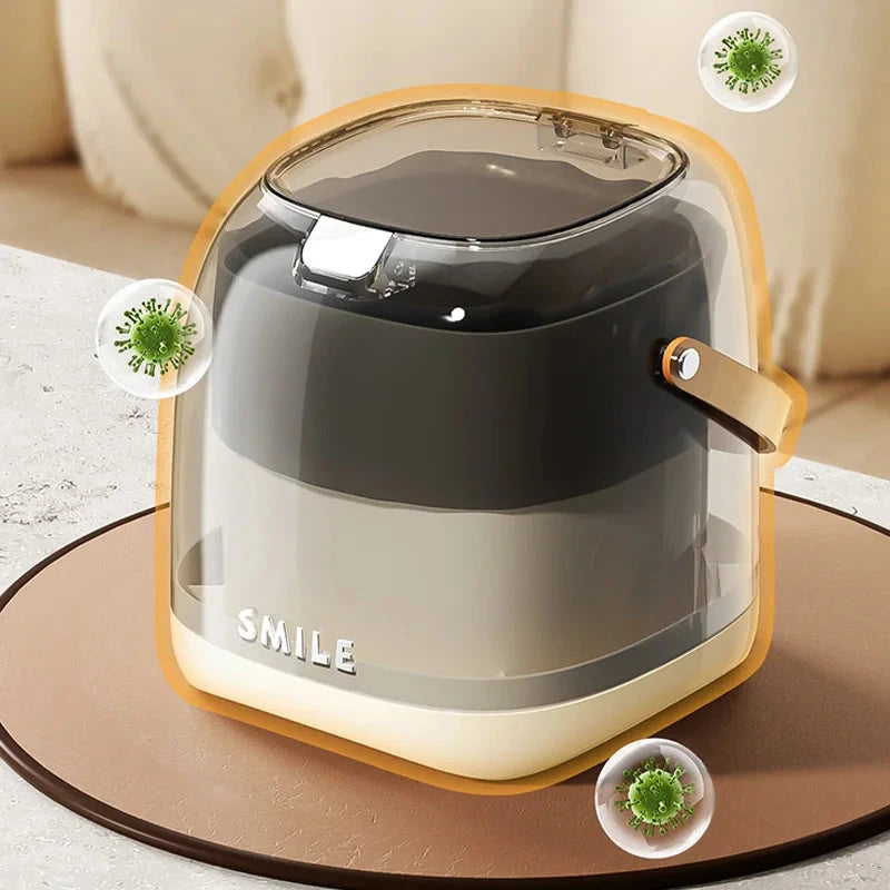 Beishan 2L Luxury Desktop Trash Can, Small Paper Basket With Handle, Suitable For Offices, Bedrooms, Living Rooms, Etc Good Vibrations Adult Super Store