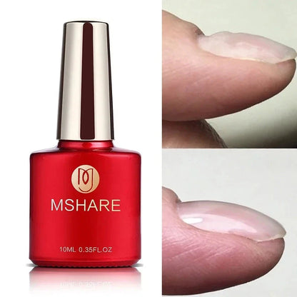 MSHARE Blush Pink Shade Color Rubber Base Gel Polish Nail Camouflage Nails Gel 10ml Good Vibrations