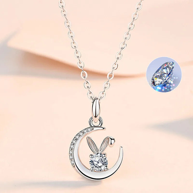 925 Sterling Silver AAA Zircon Necklace Chain High Quality Fashion Jewelry For Women Men Wedding Birthday Party Gift Good Vibrations