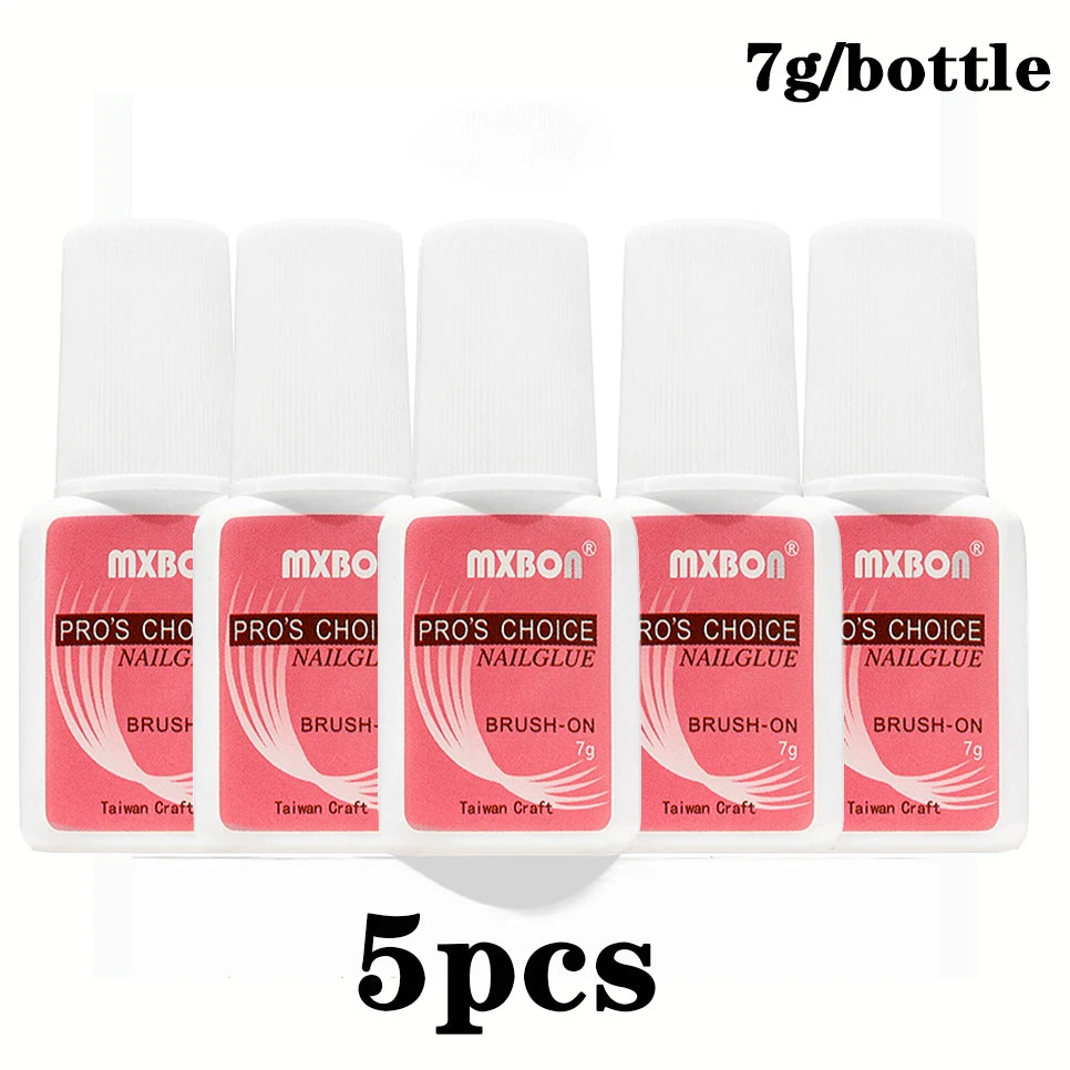 1/5/10pcs Super Strong Nail Bond Glue Acrylic Tips & Rhinestone Professional Nail Glue 2g/3g/7g/10g Fast Dry Long Lasting Glue Good Vibrations