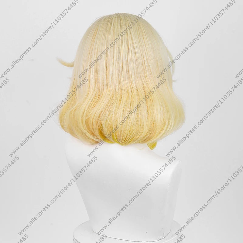 Game Aglaea Cosplay Wig 42cm Long Mixed Color Wigs Heat Resistant Synthetic Hair Good Vibrations