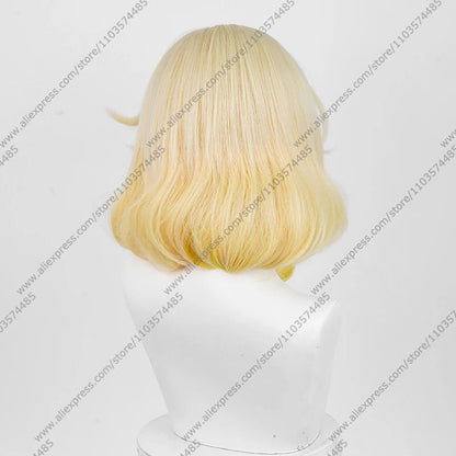 Game Aglaea Cosplay Wig 42cm Long Mixed Color Wigs Heat Resistant Synthetic Hair Good Vibrations