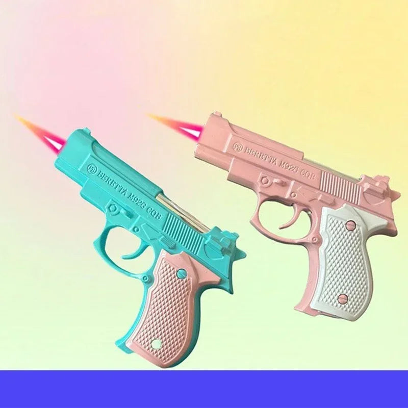 New Windproof Portable Inflatable Lighter Spray Wind Color Flame Gun Torch Butane Lighter Cigarette Accessories Smoking Gifts Good Vibrations Adult Super Store