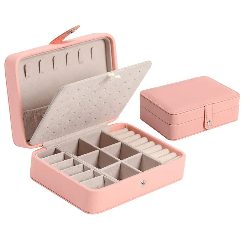 Jewelry Boxes Leather Jewelry Box Organizer Jewelry Display and Packaging Ring Box Suitable for Earrings and Rings Good Vibrations