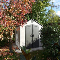 Customizable-LIFETIME 6405 Outdoor Storage Shed With Window, Skylights, And Shelving, 8 By 10 Feet Good Vibrations