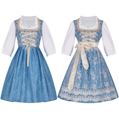 Halloween Carnival Cosplay Costume German Oktoberfest Maid Dress Woman Bavarian Traditional Embroidery Outfits Performance Girl Good Vibrations